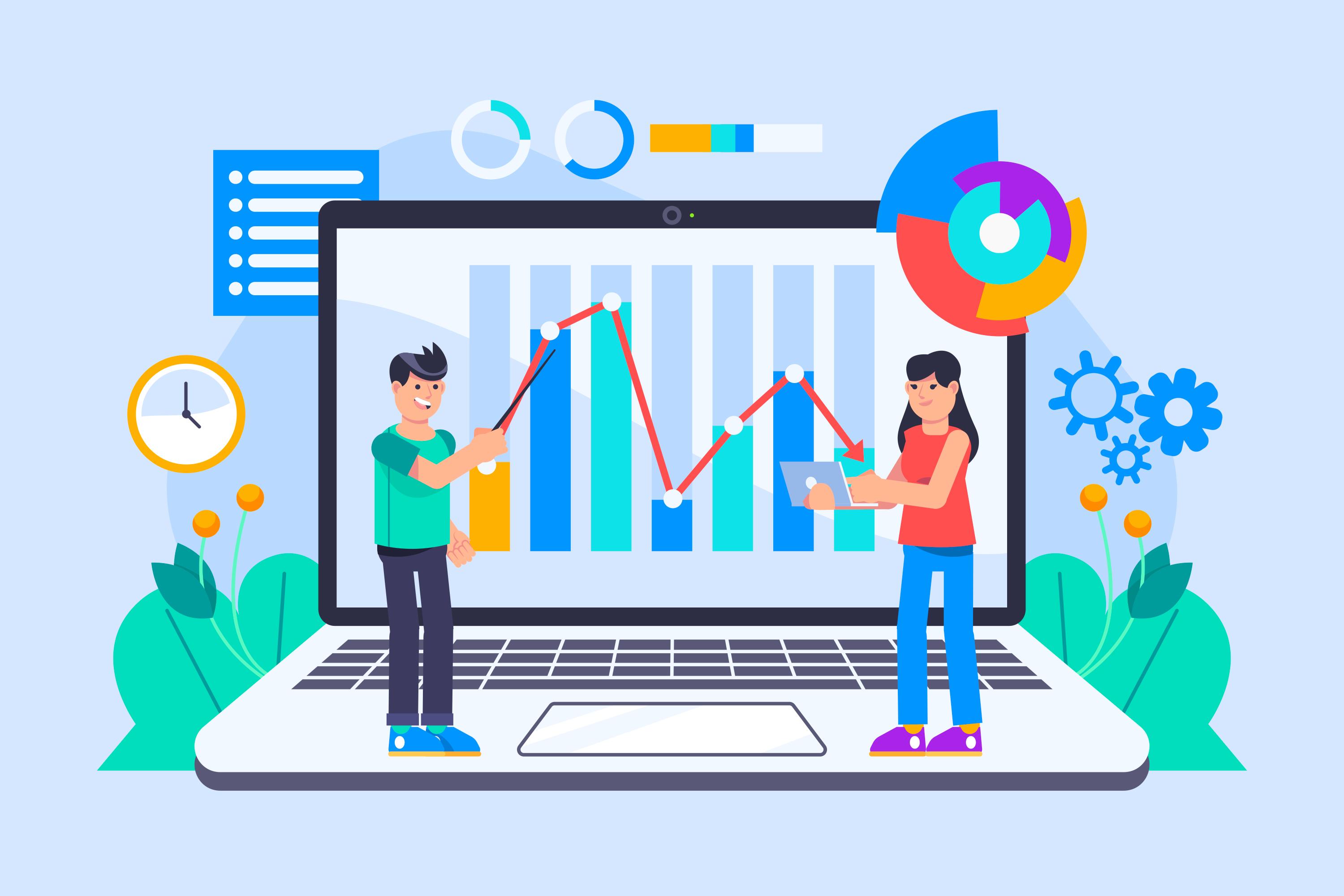 Business analytics dashboard